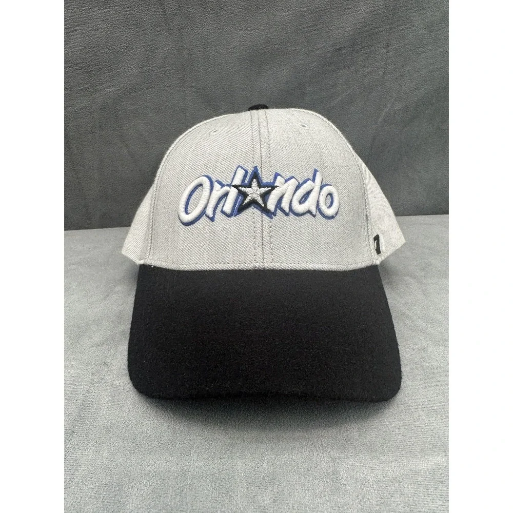 Orlando Magic Hat Cap Strap Back Script NBA Basketball Hardwood Classics Mens